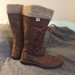 Leather Ugg Tall Boots